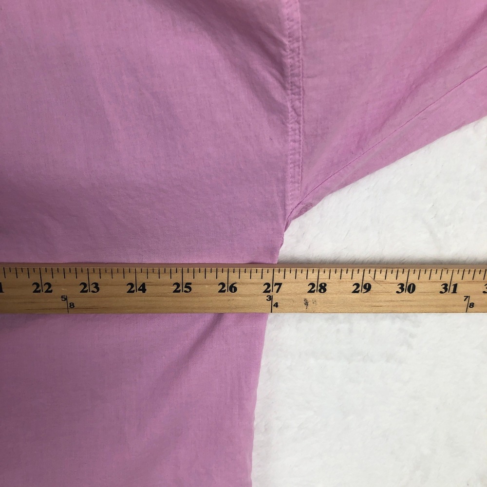 XIRENA Button Up Shirt Women's Sz L Orchid Pink 100% Cotton Poplin Oversized L/S - Picture 8 of 12